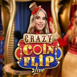 Crazy Coin Flip casino game by Evolution – featured logo at Vipzino Casino