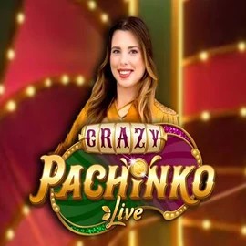 Crazy Pachinko slot logo by Evolution at Vipzino Casino