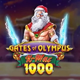 Gates of Olympus Xmas 1000 slot logo by Pragmatic Play at Vipzino Casino