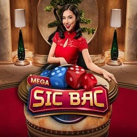 Mega Sic Bac online game logo by Pragmatic Play on vipzinoocasino.nl