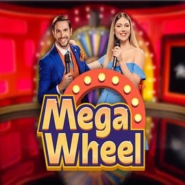 Mega Wheel slot logo by Pragmatic Play at Vipzino Casino