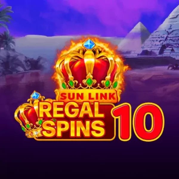 Regal Spins 10 game by PatePlay – logo hosted on Vipzino Casino