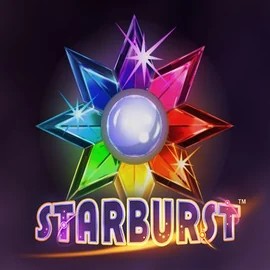 Starburst slot logo by NetEnt at Vipzino Casino