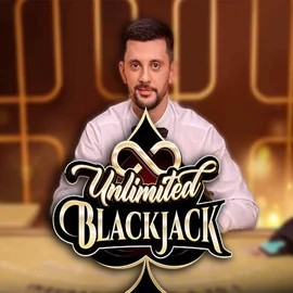 Unlimited Blackjack logo by Ezugi at Vipzino Casino